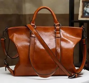 Luxury Patent Leather Large Shoulder Crossbody Tote – Designer Travel Handbag for Women