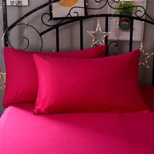 Super-Soft Solid Color Pillowcase 2-Pack – Advanced Encryption Fabric, 50x70cm