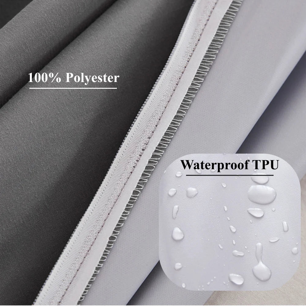 6-Sided Waterproof Mattress Cover with Zipper – Dustproof Encasement, Twin to King