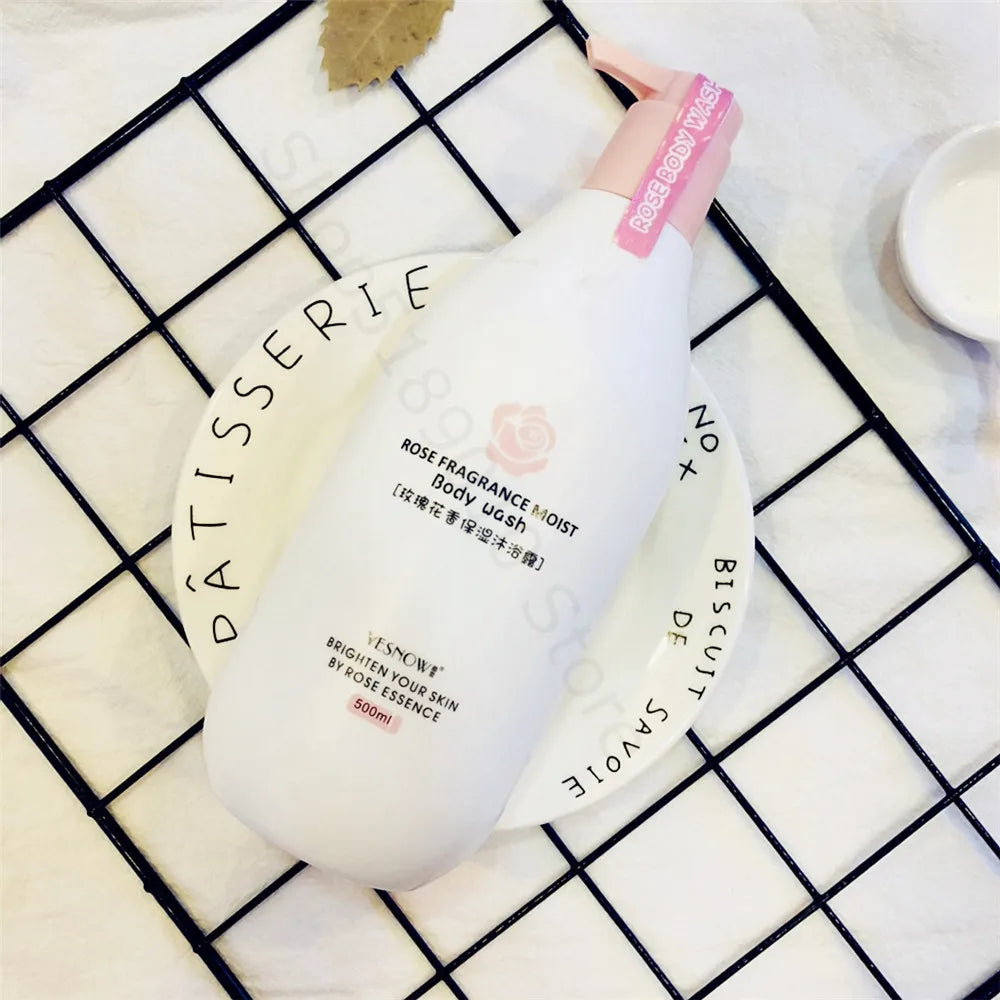 Fruit Fresh Moisturizing Bubble Body Wash 500ml – Peach & Milk Shower Gel for Soft, Bright Skin