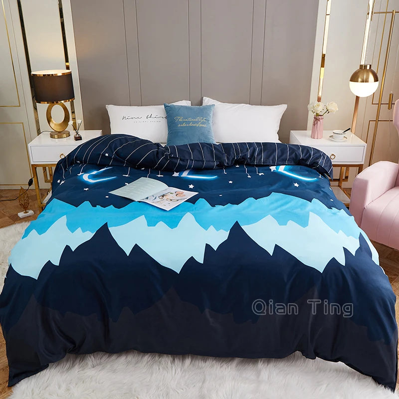 Pastoral Floral Printed Duvet Cover – 100% Polyester, 500TC, 13 Patterns, 8 Sizes, Hotel & Home