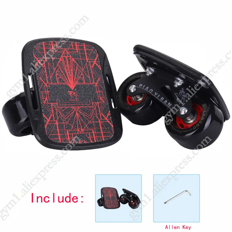 Aluminum Alloy Mini Drift Short Board Roller – 1 Pair Skateboard for Tricks & Street Skating