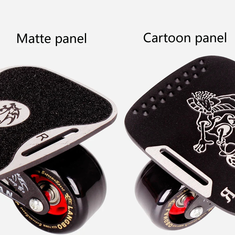 Aluminum Alloy Mini Drift Short Board Roller – 1 Pair Skateboard for Tricks & Street Skating