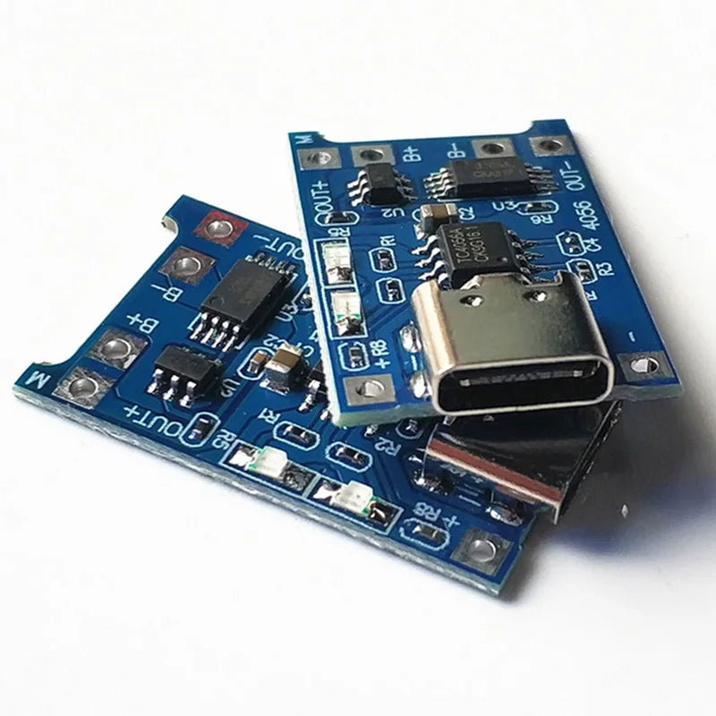 5-Pack USB 18650 Charger Module — Type-C / Micro / Mini USB Li-ion Charging Board