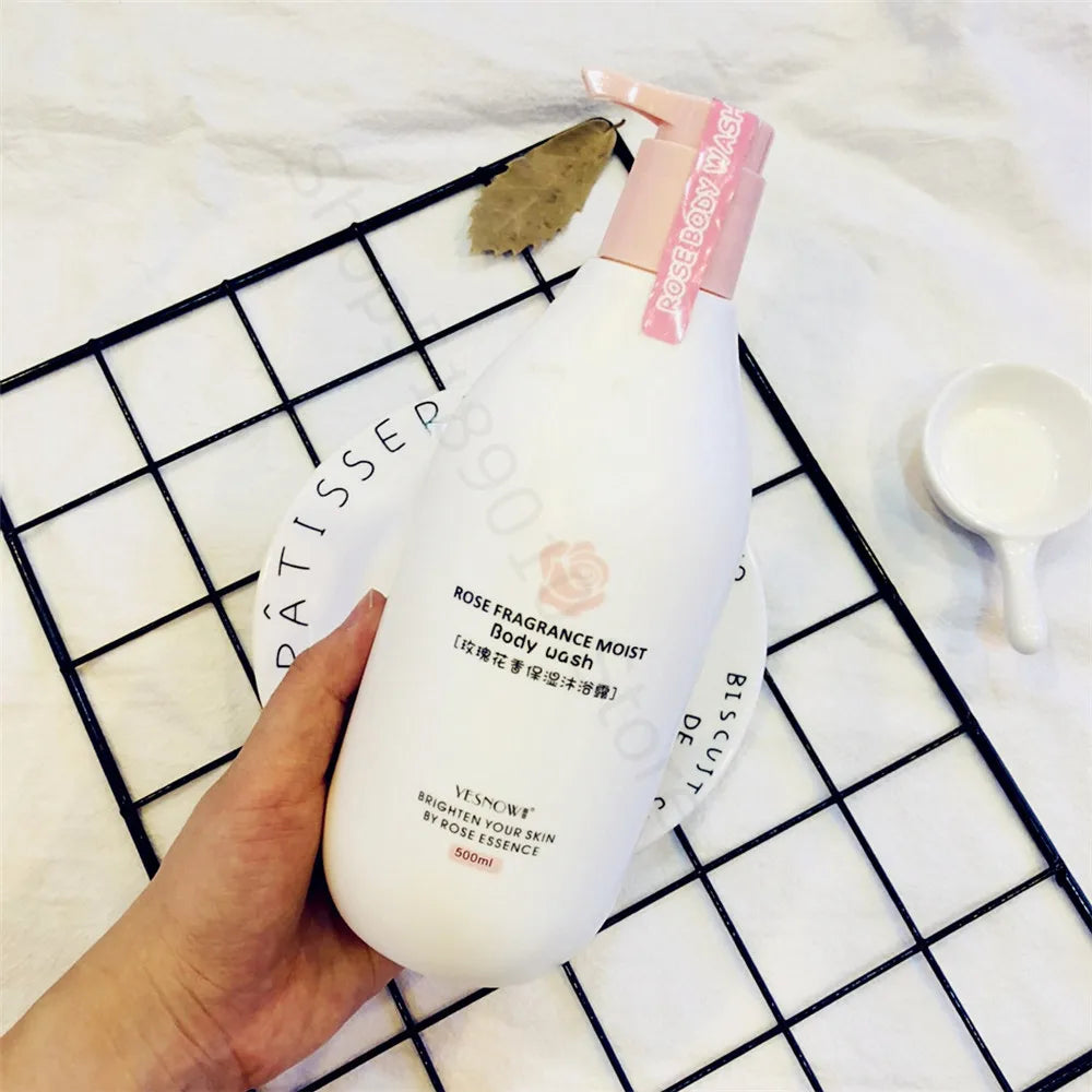 Fruit Fresh Moisturizing Bubble Body Wash 500ml – Peach & Milk Shower Gel for Soft, Bright Skin