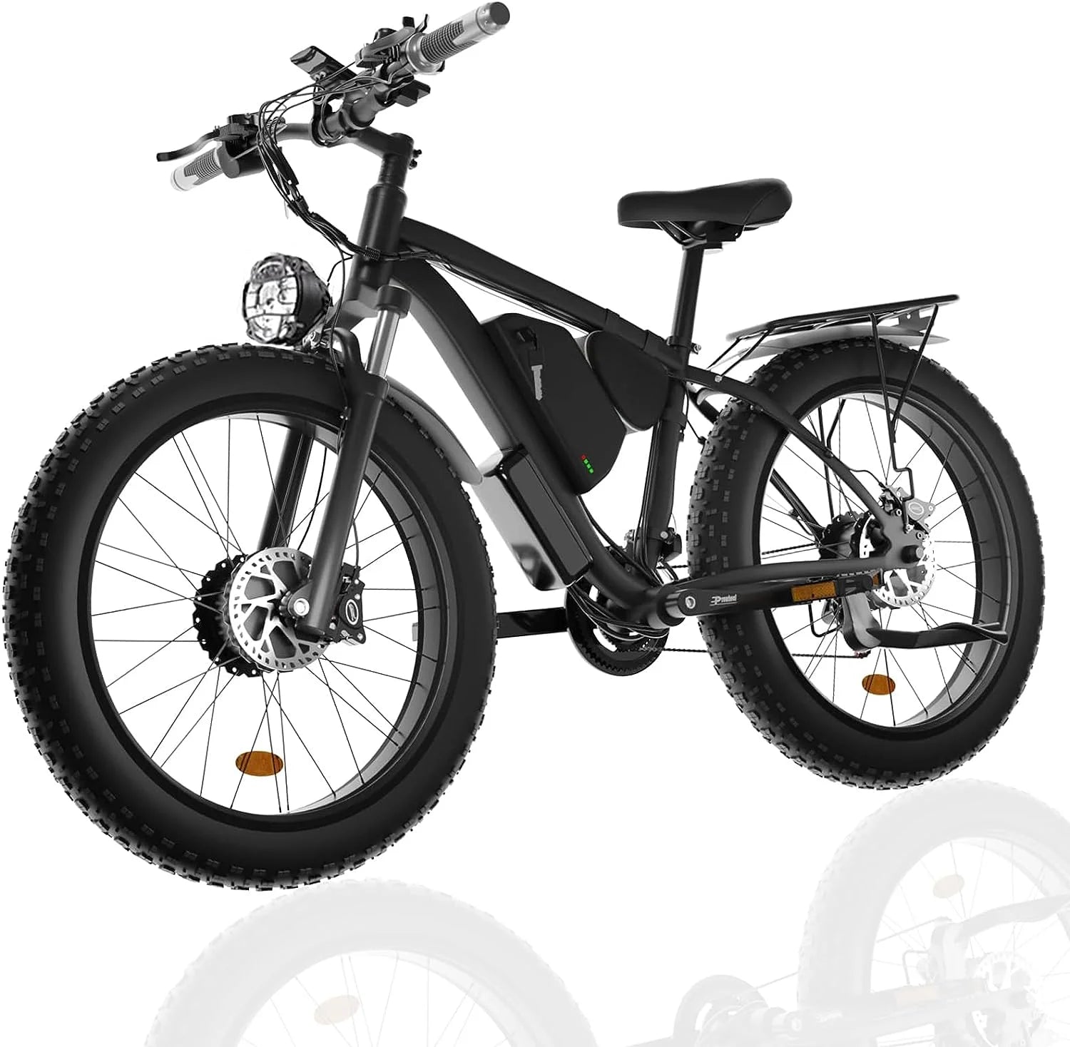 Smlro XDC600 Dual Motor 2000W Fat Tire Electric Bike — 48V 22.4Ah 26" 21-Speed, Hydraulic Disc Brakes