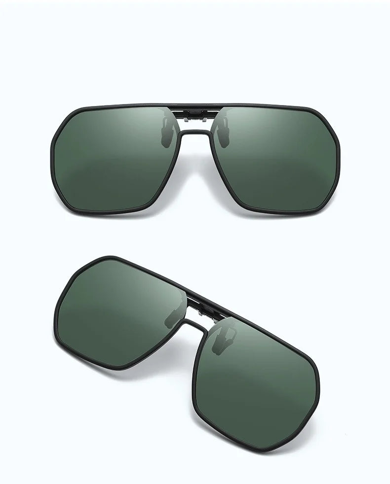 LVCong Luxury Polarized Clip-On Sunglasses | Classic High Quality UV Protection for Men & Women