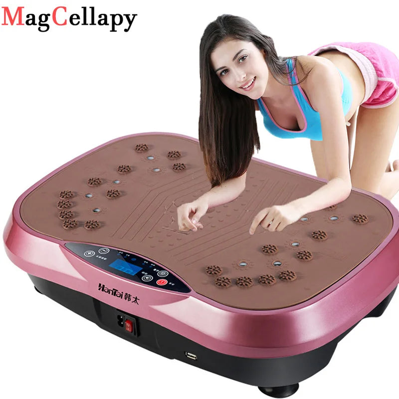 Home Fitness Vibration Plate Slimming Machine — Fat Burner Oscillating Workout Platform