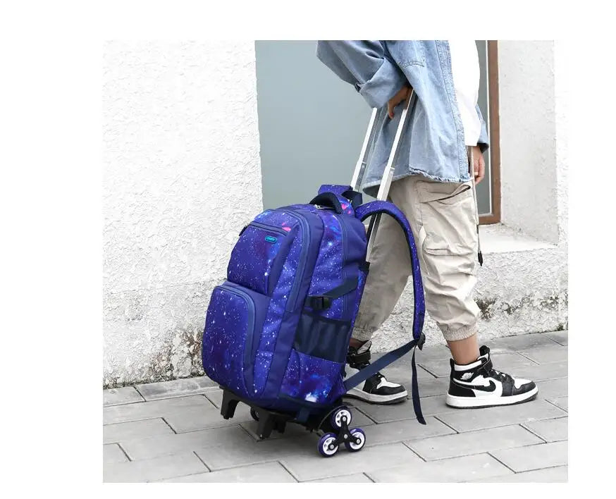 Rolling School Backpack – Detachable Trolley & Set Options