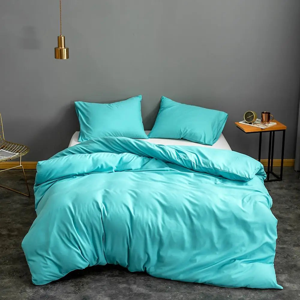 Pink Solid Color Quilt Cover for Girls | King Size 200x220cm, Duvet Cover Only (No Pillowcase)
