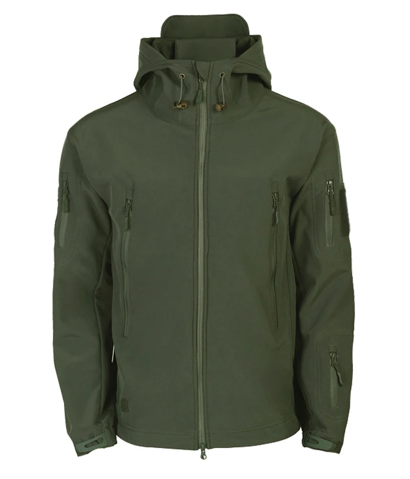 Men's Military Shark Skin Tactical Bomber Jacket — Outdoor Windproof Flight Jacket