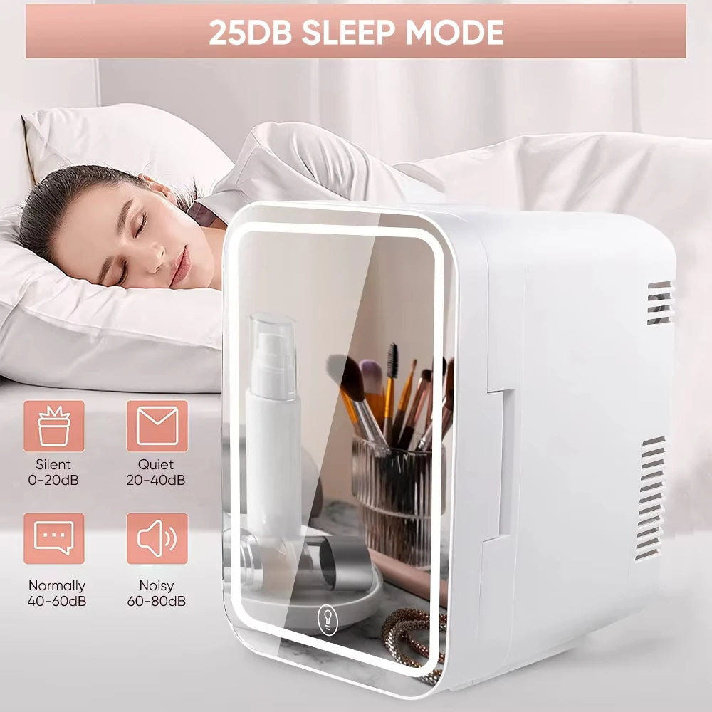 4L Mini Thermoelectric Cosmetic Fridge — Compact Beauty Makeup Cooler for Skincare