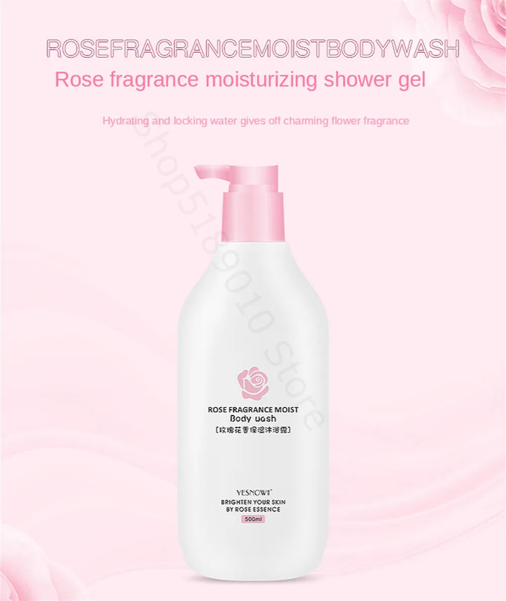 Fruit Fresh Moisturizing Bubble Body Wash 500ml – Peach & Milk Shower Gel for Soft, Bright Skin
