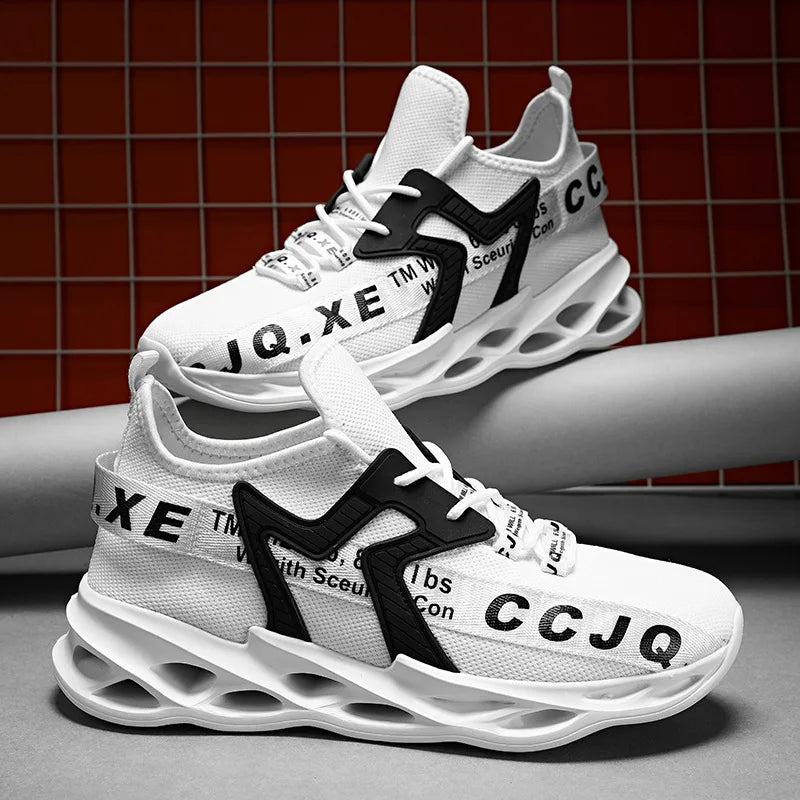 Men's Breathable Mesh Sneakers — Lightweight Anti-Odor Casual Trainers