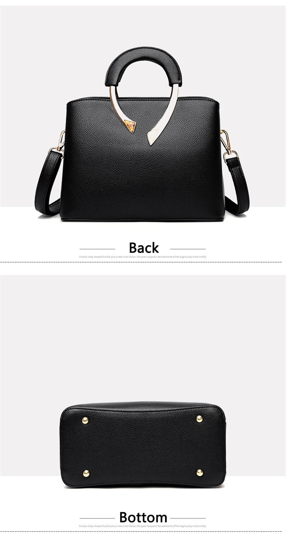 VANDERWAH Luxury Microfiber Leather Casual Tote Bag – Designer Shoulder Crossbody Handbag for Women