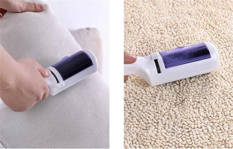 Electrostatic Clothing Dust & Pet Hair Remover Brush – Reusable Travel Sweeper for Home & Office