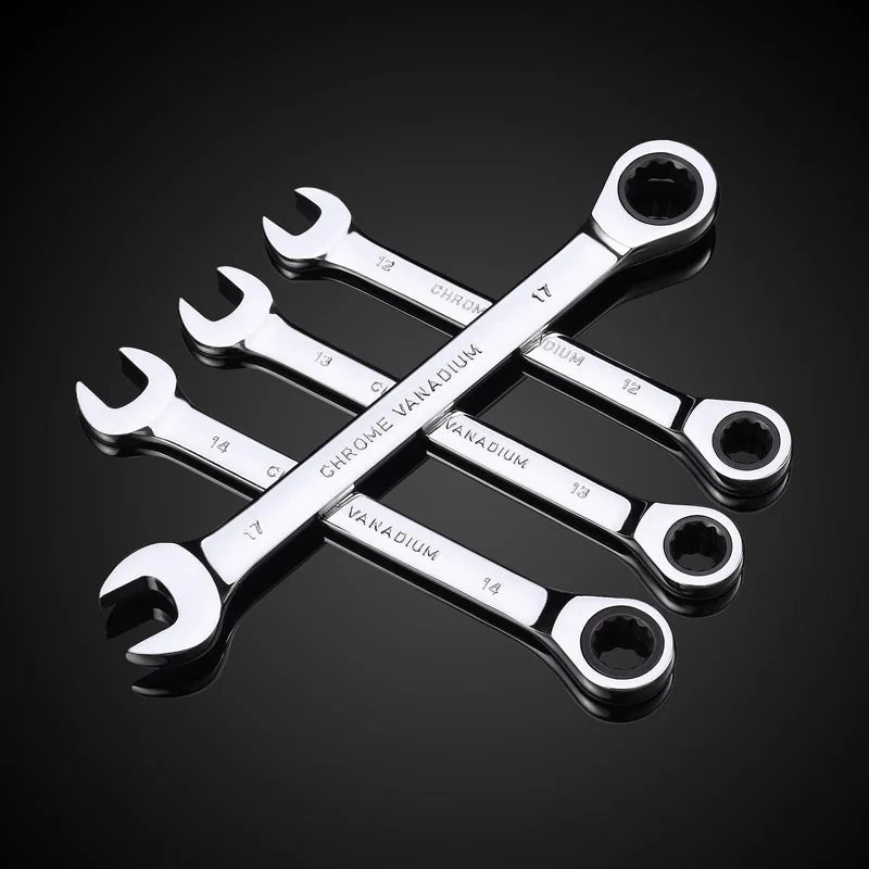 72-Tooth Metric Ratcheting Wrench Set