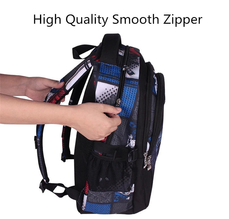 Kids School Backpack – Cartoon & Sports Designs