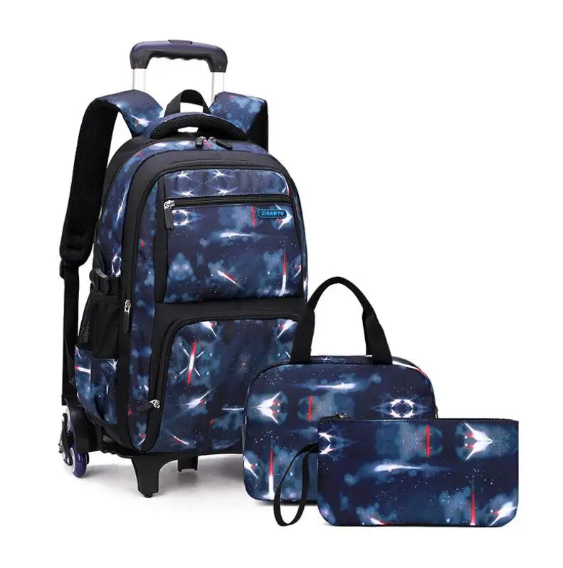 Rolling School Backpack – Detachable Trolley & Set Options