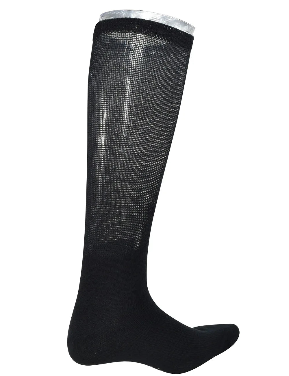 Men's Over-the-Calf Compression Diabetic Dress Socks – 4 Pairs Seamless Toe Size 13-15