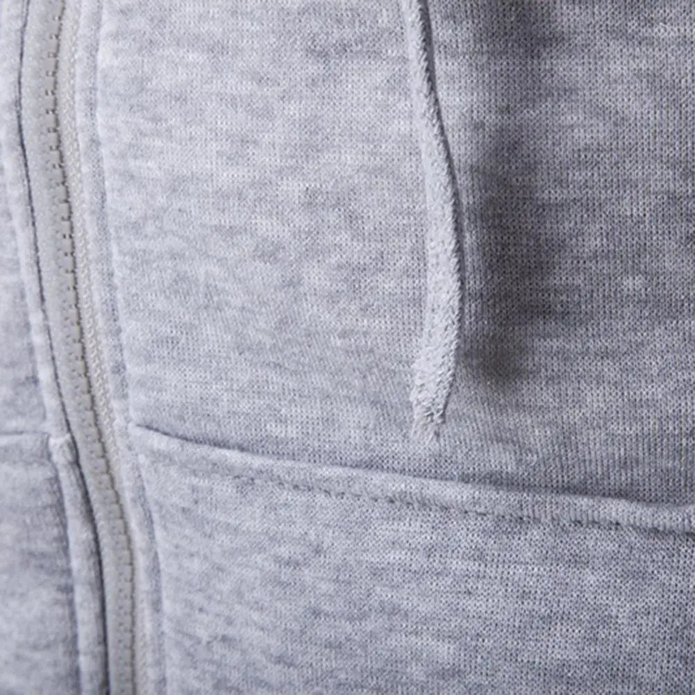 Men's Zip Hoodie Long Sleeve Sweatshirt — Casual Everyday Zip-Up