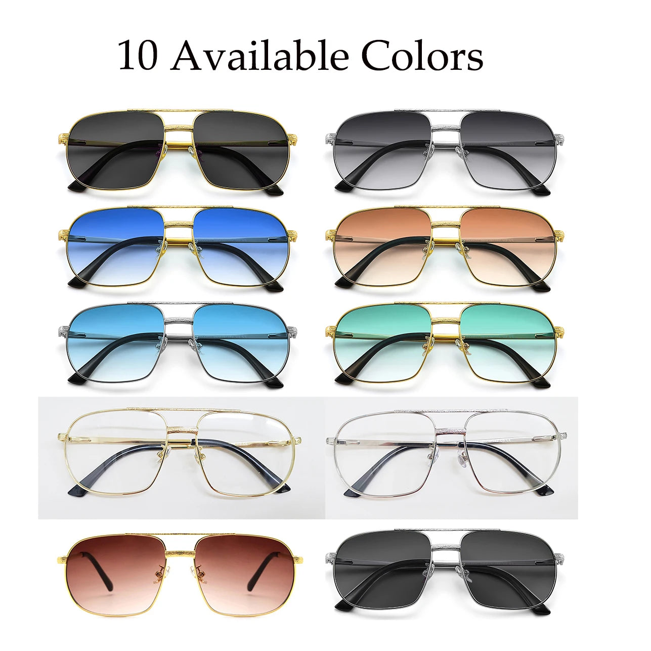 HBK Oversized Big Frame Sunglasses | Gradient Lenses UV Protection Lightweight Design