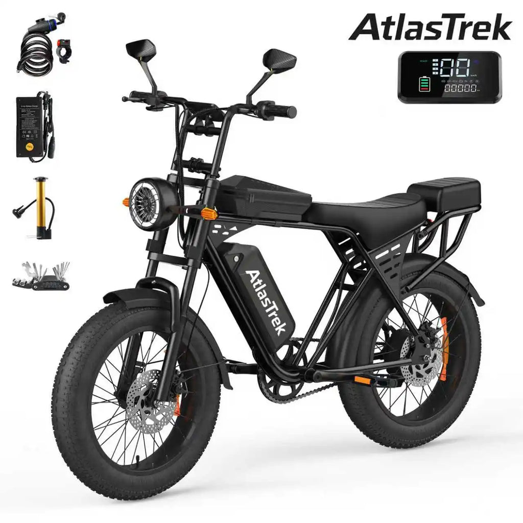 X5 250W 48V 15AH Lithium Brushless 3 Speed Rear Hub Motor Dual Disc Brake Electric Mountain Bike Carbon Steel Frame Waterproof