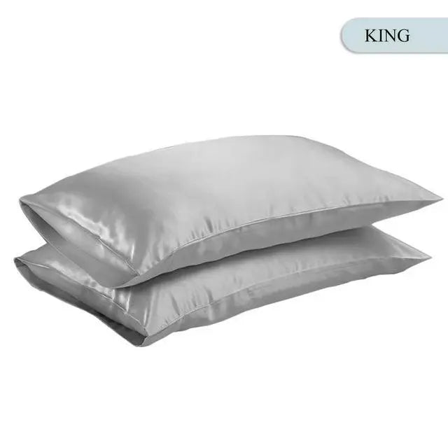 Silky Satin Pillowcase – Queen & King Size, Smooth Hair & Skin-Friendly, 6 Colors