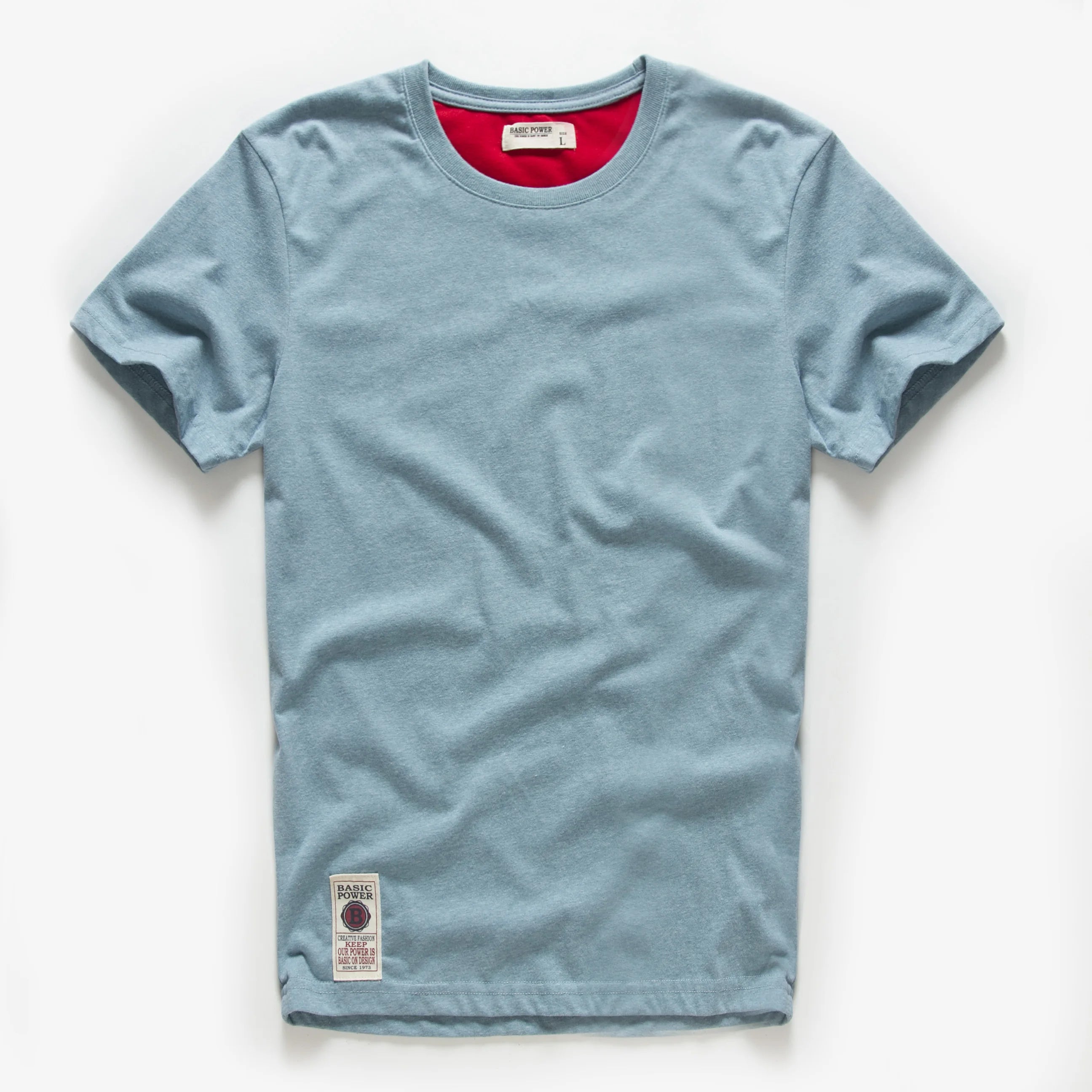 Men's Solid Color O-Neck Cotton T-Shirt — Everyday Essential Tee