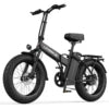 UNIBIKE 750W Full Suspension Fat Tire Electric City & Dirt Bike — 48V 20" (US Warehouse, 3-5 Day Delivery)
