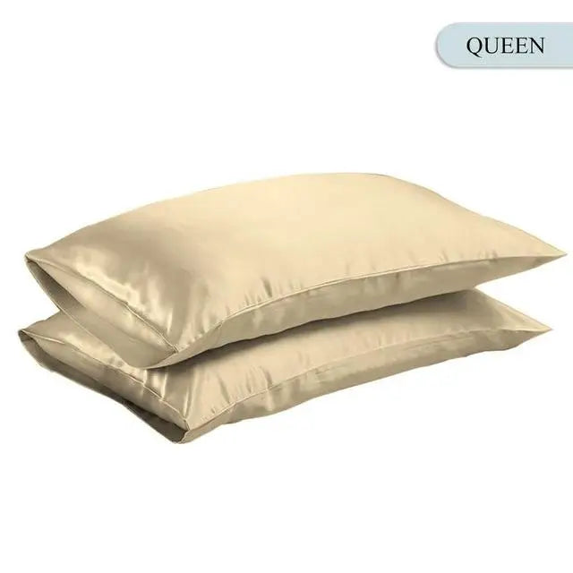 Silky Satin Pillowcase – Queen & King Size, Smooth Hair & Skin-Friendly, 6 Colors