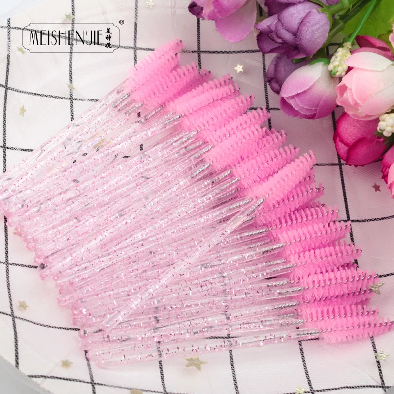 Crystal Eyelash Extension Mascara Wand Brush Set