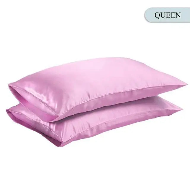 Silky Satin Pillowcase – Queen & King Size, Smooth Hair & Skin-Friendly, 6 Colors