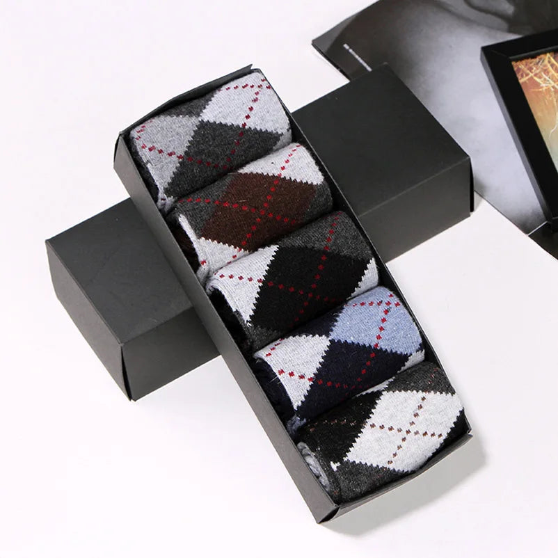 Men's Wool-Blend Winter Crew Socks, 5 Pairs