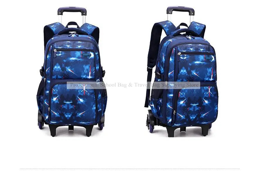 Rolling School Backpack – Detachable Trolley & Set Options