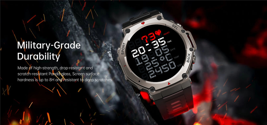 DM58 Outdoor Sport Smart Watch | 1.43" AMOLED HD 5ATM Waterproof GPS Navigation Fitness Smartwatch
