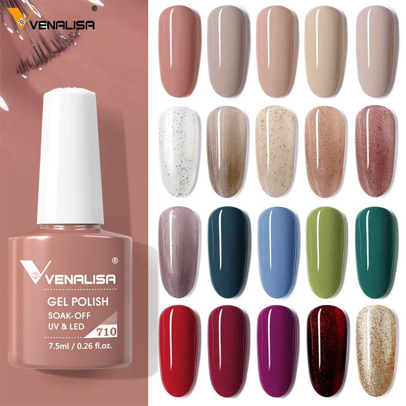 Venalisa VIP4 Gel Nail Polish 7.5ml — Soak Off UV/LED Long-Lasting Color
