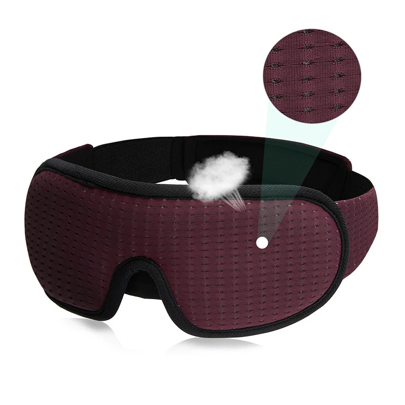 3D Contoured Sleep Mask — Blackout Eye Mask for Sleeping