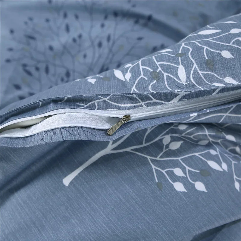 500TC 100% Cotton Reactive Print Duvet Cover with Zipper – Scenic Patterns, 10 Designs & 14 Sizes