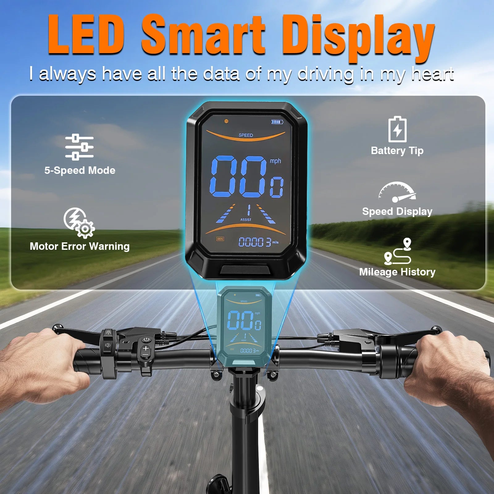 T8 Foldable Winter E-Bike — 720W 48V Fat Tire Adult Electric Bike, 45-Mile Range, UL Certified