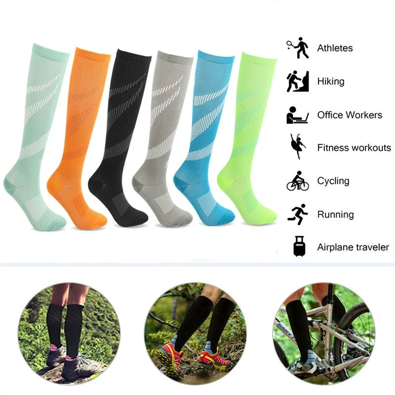 Men's Varicose Vein Compression Socks – Nurse, Sports, Cycling, Running & Diabetic Hiking Gift