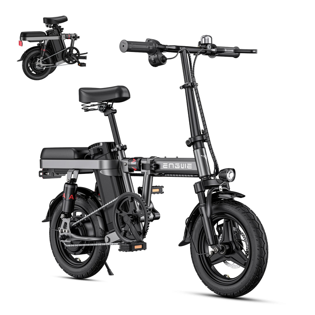 ENGWE T14 250W Mini Folding Electric City Bike — 48V 10Ah 14" IP54 Adult Commuter E-Bike, 25km/h
