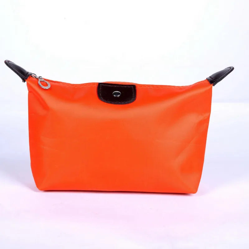 Colorful Waterproof Dumpling Cosmetic Bag – Mini Cute Toiletry Makeup Tote Purse for Women