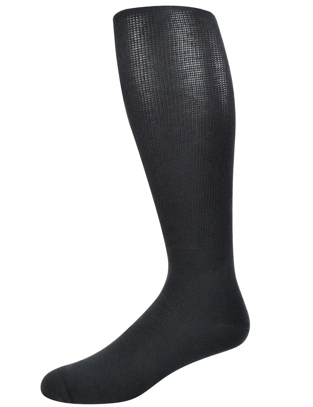 Men's Over-the-Calf Compression Diabetic Dress Socks – 4 Pairs Seamless Toe Size 13-15