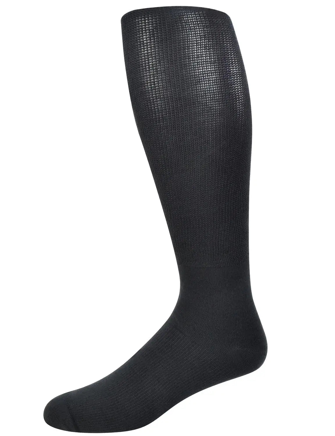 Men's Over-the-Calf Compression Diabetic Dress Socks – 4 Pairs Seamless Toe Size 13-15