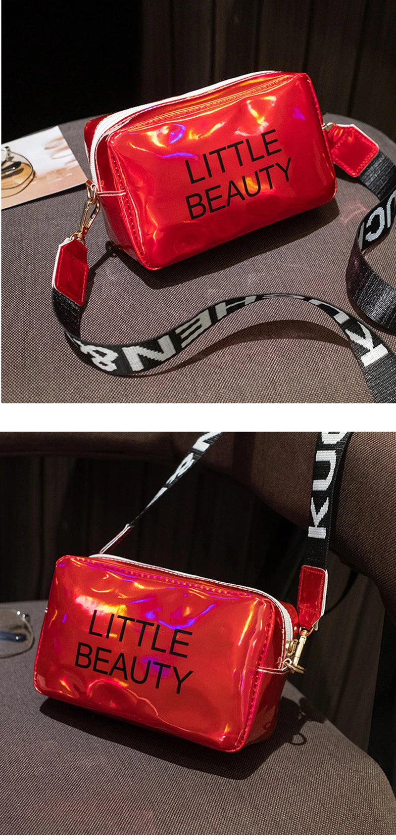 Mini PU Letter Flap Crossbody Bag – Compact Shoulder Messenger Bag for Women