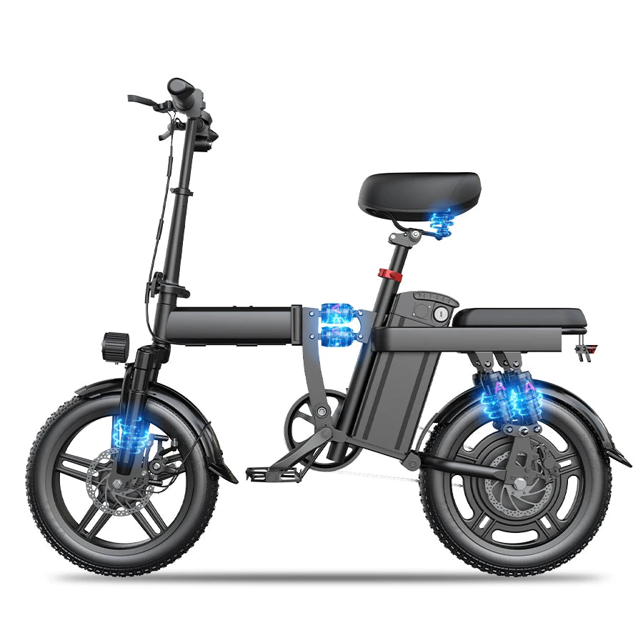 TOOFLY 250W Electric City Bike — 48V 20Ah 16" Comfortable Commuter E-Bike, CE Certified (US/EU Warehouse)