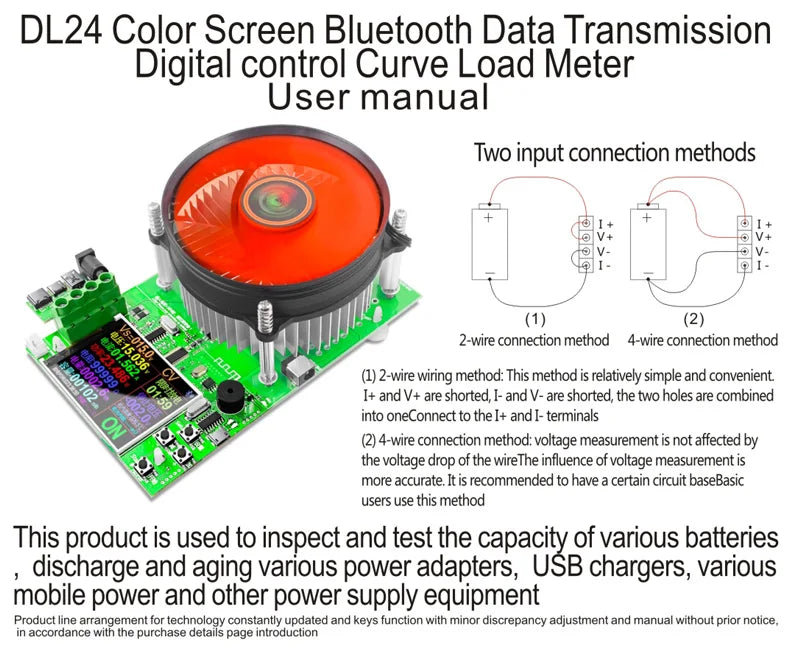 150W 25A Battery Capacity Tester – DC USB Electronic Load & Lithium Discharge Monitor with PC App