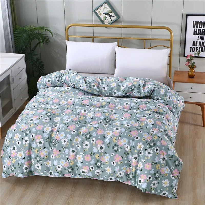 500TC 100% Cotton Reactive Print Duvet Cover with Zipper – Scenic Patterns, 10 Designs & 14 Sizes