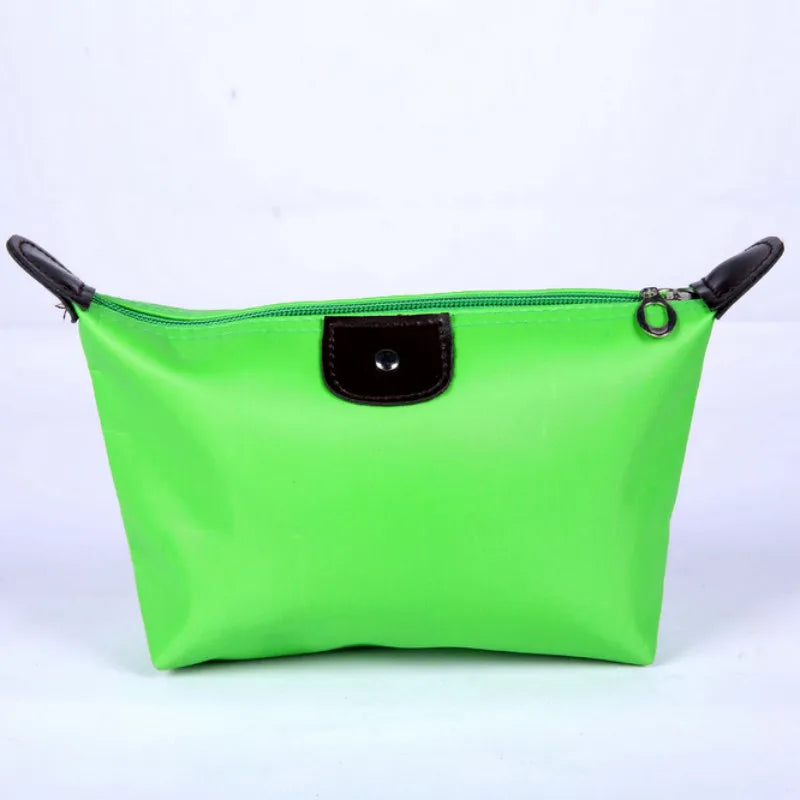 Colorful Waterproof Dumpling Cosmetic Bag – Mini Cute Toiletry Makeup Tote Purse for Women